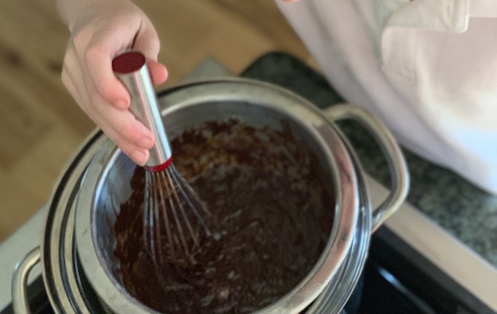 „Zartbitter Ganache“ zum EINSTREICHEN von Torten – fondanttauglich!